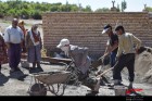 ساخت سرویس بهداشتی و حمام خانه معسر توسط جهادگران در روستای «داس» نیشابور