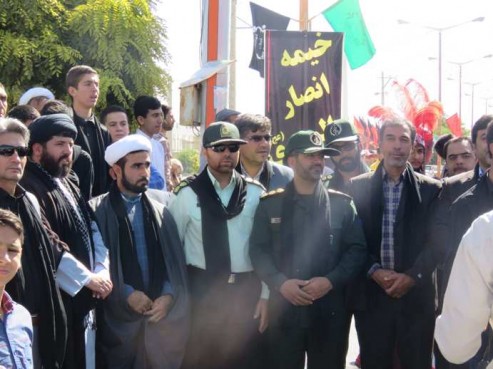 آیین سیاه پوش کردن شهرستان شیروان برگزار شد آیین سیاه پوش کردن شهرستان شیروان برگزار شد