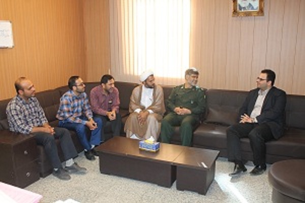 دیدار فرمانده سپاه ناحیه امام رضا(ع) البرزبا مسئولین دادگستری شهرستان البرز