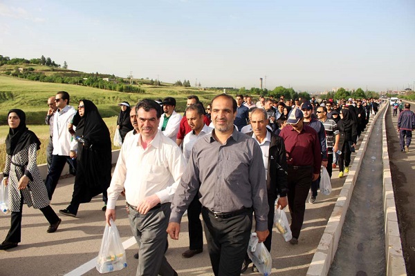 همایش بزرگ پیاده روی دانشگاهیان دانشگاه آزاد اسلامی قزوین