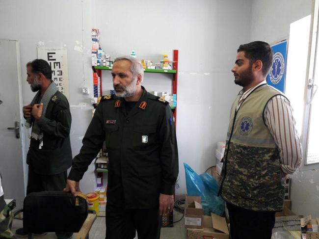 بازدید فرمانده سپاه تهران بزرگ از محل استقرای یگان امداد و نجات این سپاه در مناطق زلزله زده سرپل ذهاب
