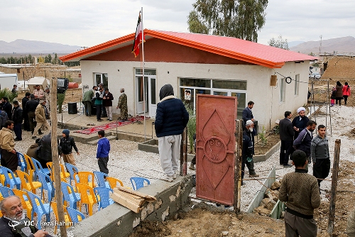 مراسم افتتاح اولین اسکان دائمی مردمان روستای کوئیک عزیز