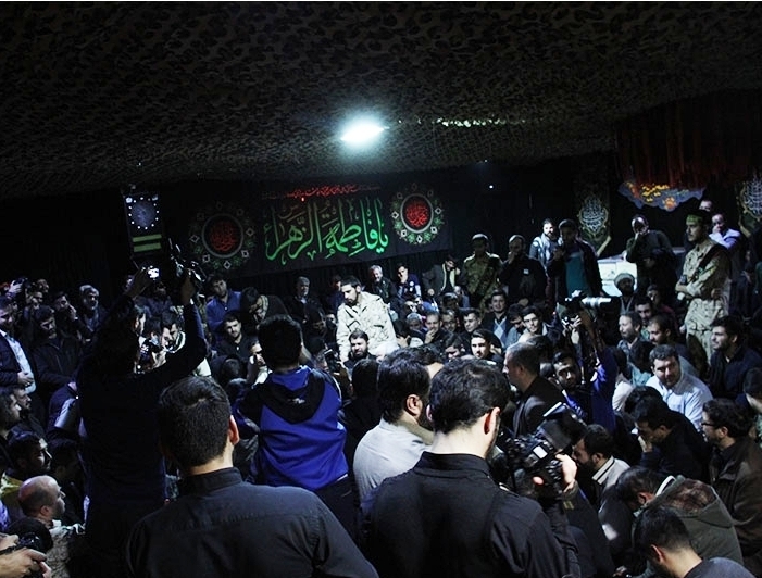 مراسم وداع با پیکر مطهر شهید مدافع حرم، پاسدار سید احسان میرسیار برگزار شد