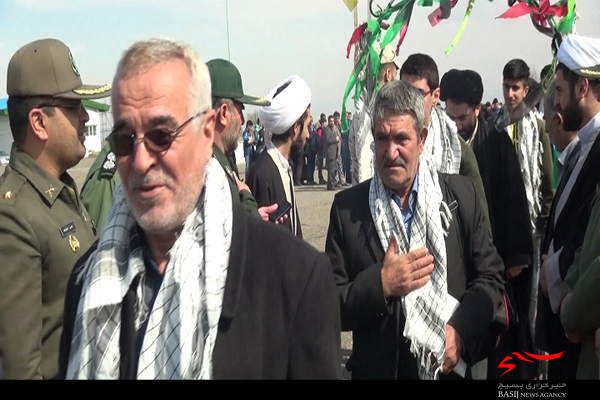 ۵۵۰ نفر از بسیجیان استان اردبیل عازم مناطق عملیاتی جنوب کشور شدند