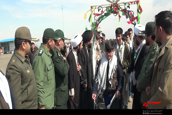 ۵۵۰ نفر از بسیجیان استان اردبیل عازم مناطق عملیاتی جنوب کشور شدند