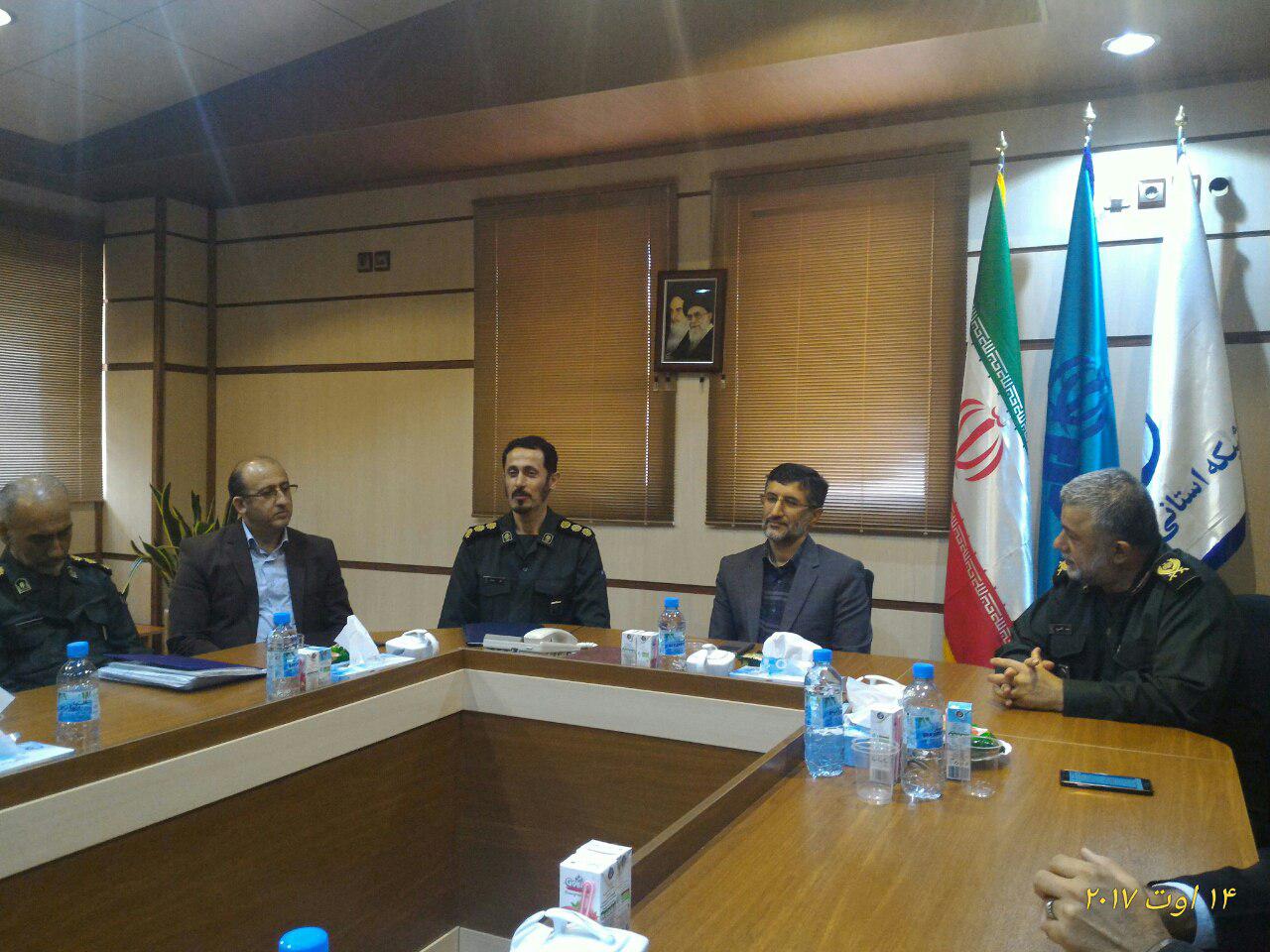 دیدرا سردار کاظمی پور به همراه هیئت همراه با مدیران صدا و سیمای مرکز گیلان