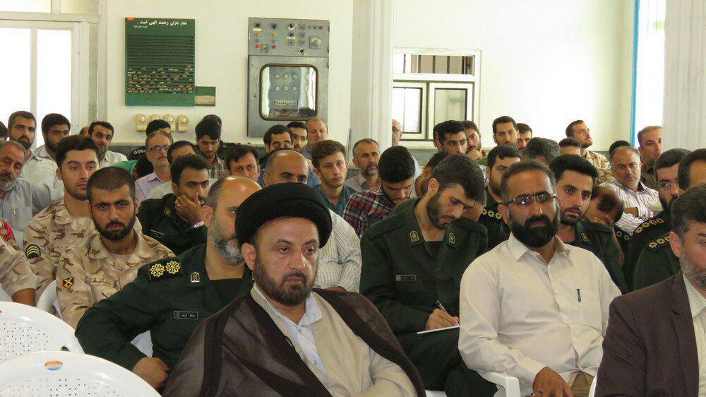 مراسم تکریم و معارفه مسئول دفتر نمایندگی ولی فقیه در ناحیه مقاومت بسیج شهرستان بندرانزلی