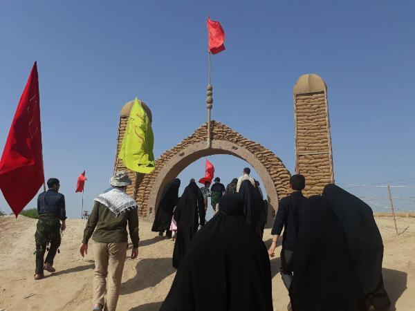 بازدید کاروان های راهیان نور ناحیه مقاومت بسیج حضرت مسلم بن عقیل (ع) از مناطق عملیاتی جنوب کشور