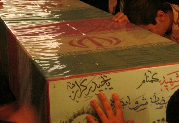 مراسم وداع با پیکر شهید گمنام