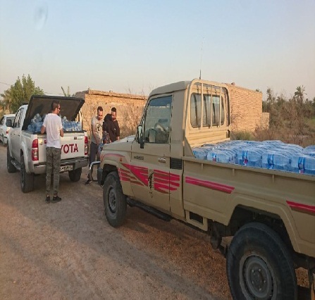 تلاش شبانه روزی سپاه تهران بزرگ برای آبرسانی به روستاهای آبادان