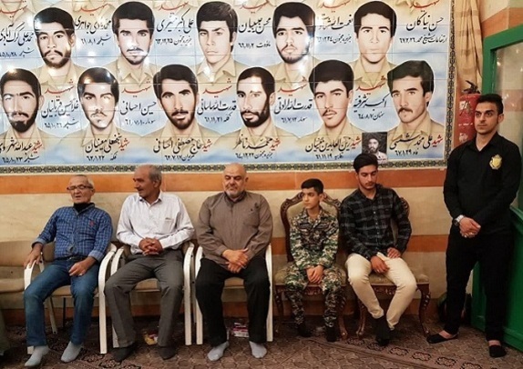مراسم دومین سالگرد بسیجی شهید مدافع حرم مهدی بیدی
