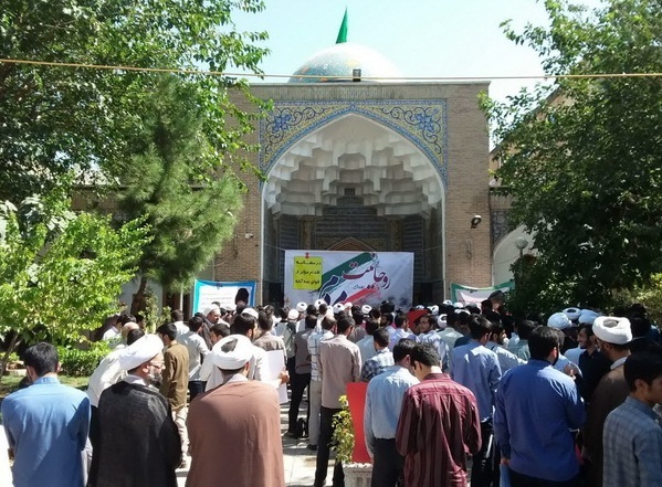 تجمع بزرگ طلاب و روحانیون تهران با عنوان &laquo;روحانیت صدای مردم&raquo;