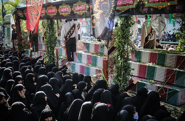 مراسم باشکوه استقبال از پیکر مطهر 135 شهید گمنام دفاع مقدس