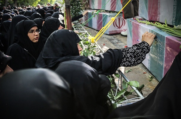 مراسم باشکوه استقبال از پیکر مطهر 135 شهید گمنام دفاع مقدس
