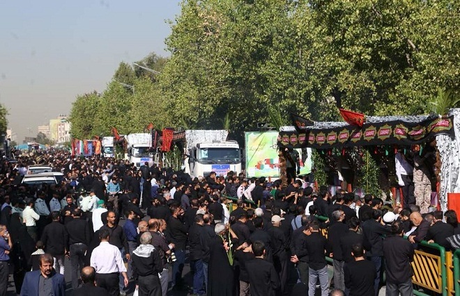 مراسم باشکوه استقبال از پیکر مطهر 135 شهید گمنام دفاع مقدس