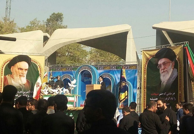 مراسم باشکوه استقبال از پیکر مطهر 135 شهید گمنام دفاع مقدس