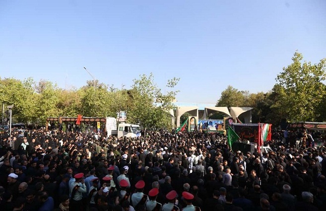 مراسم باشکوه استقبال از پیکر مطهر 135 شهید گمنام دفاع مقدس