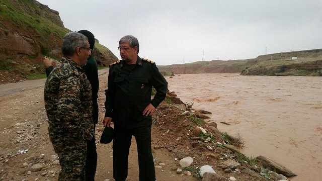 بازدید معاون اجرایی سپاه تهران بزرگ از سد آبی خاکی کرخه