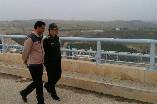 بازدید معاون اجرایی سپاه تهران بزرگ از سد آبی خاکی کرخه