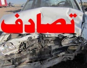 واژگونی یك دستگاه پراید در آزادراه ساوه-همدان