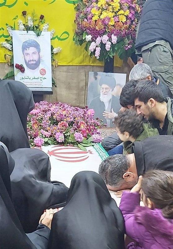 پیکر شهید پاشاپور در معراج شهدا + تصاویر