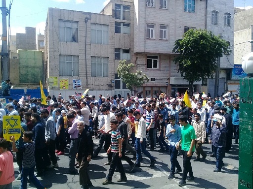 راهپیمایی روز قدس ناحیه مقاومت بسیج حبیب بن مظاهر (ع)