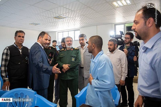 بازدید سردار فدوی از مرکز بازپروری، صیانت و اشتغال شهید زیادیان