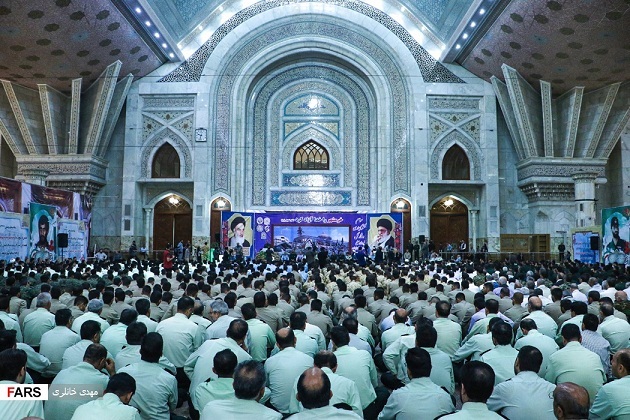 آئین شکرگزاری و نثار گل نیرو&zwnj;های مسلح جمهوری اسلامی ایران در سالروز آزادسازی خرمشهر