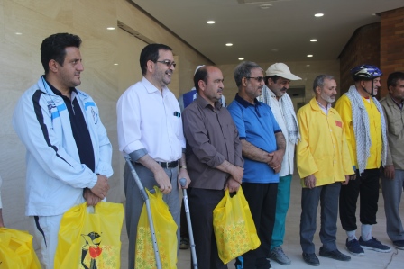 ورزشکاران یزدی به یاد آزادگان رکاب زدند