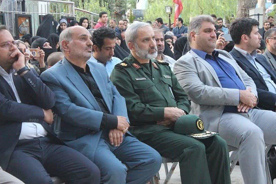 آیین افتتاح یادمان مزار شهدای گمنام در بوستان رضوان