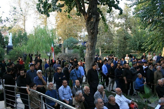 آیین افتتاح یادمان مزار شهدای گمنام در بوستان رضوان