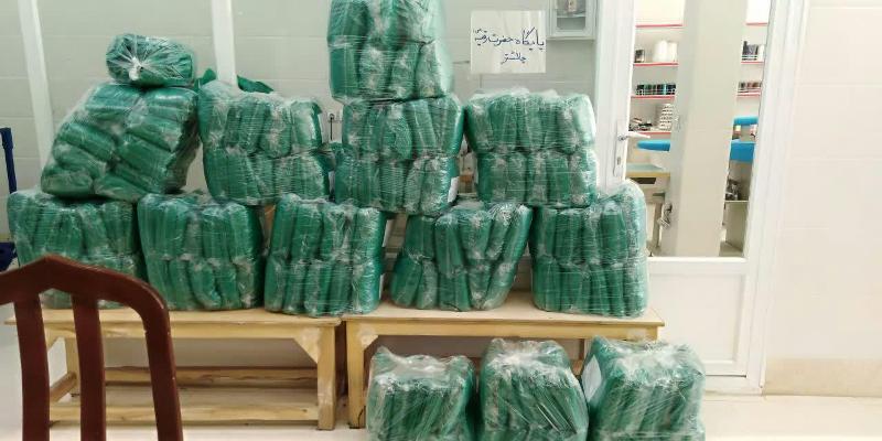 تلاش بانوان بسیجی چالشتر برای مقابله با کرونا