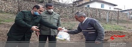 توزیع اقلام بهداشتی و معیشتی در روستا&zwnj;های محروم بخش کجور / تولید ۱۵۲ هزار ۷۰۹ عدد ماسک بهداشتی/ رزمایش کمک مومنانه با تهیه ۱۰ هزار بسته حمایتی در ماه رمضان
