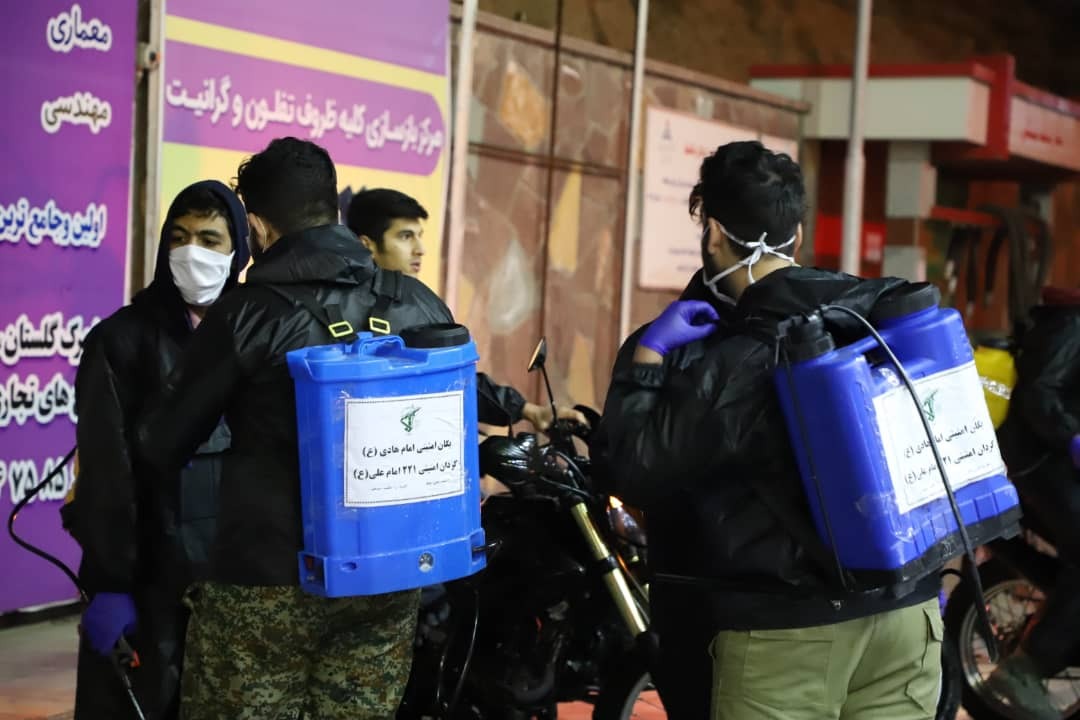 اقدامات جهادی بسیجیان ناحیه مقداد در مقابله با کرونا