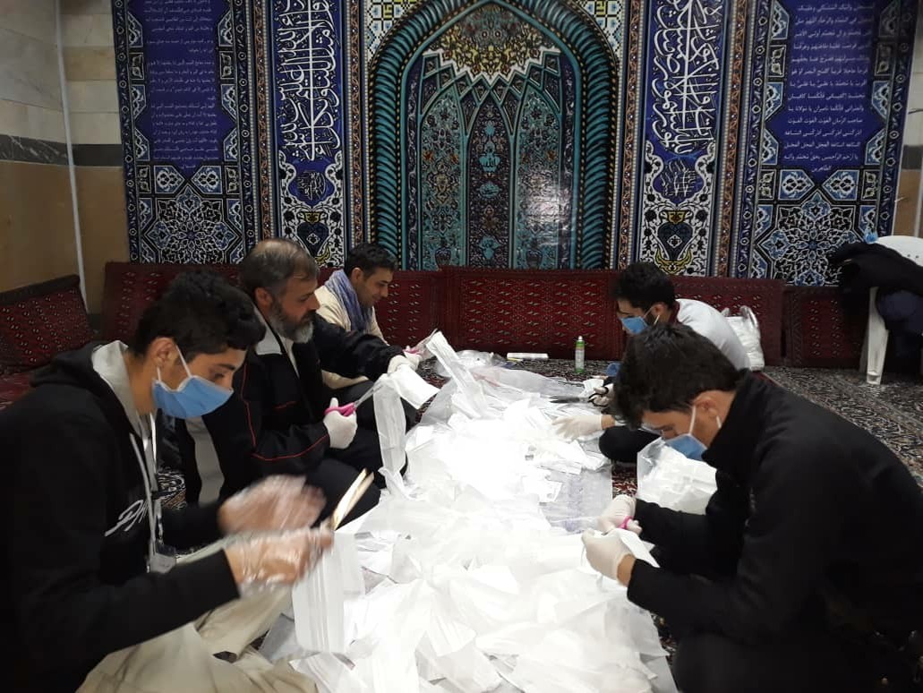اقدامات جهادی بسیجیان ناحیه مالک اشتر در مقابله با کرونا