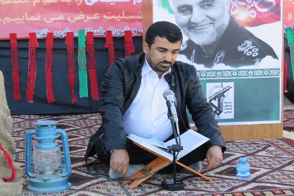 مراسم بزرگداشت اولین سالگرد شهادت سردار شهید حاج قاسم سلیمان در خنج با حضور سردار اهوازیان