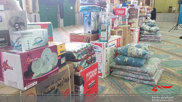 اهدای ۳۲ سری کمک جهیزیه به نوعروسان قائم شهری