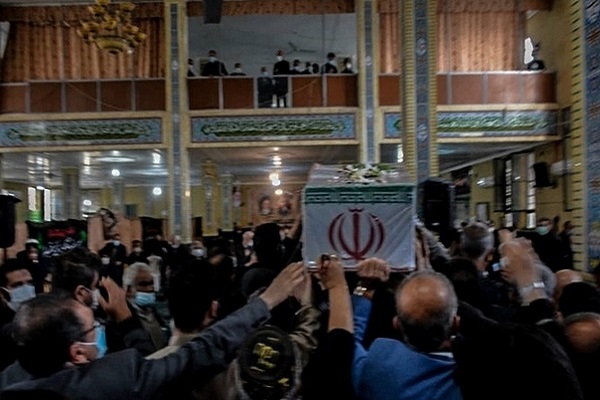 وداع با شهید گمنام در نمازجمعه شمال غرب شیراز