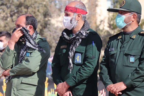 مراسم تدفین پیکر مطهر شهید گمنام در دانشگاه آزاد اسلامی آباده