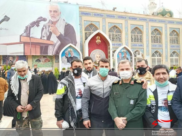 &nbsp;دوچرخه سواران بسیجی سپاه کربلا بر سر مزار سردار دل&zwnj;ها + تصاویر و فیلم