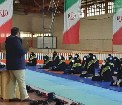 رزمایش گردان خواهران حوزه ۲۵۰ مبین