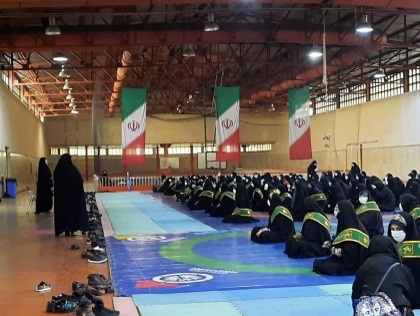 رزمایش گردان خواهران حوزه ۲۵۰ مبین