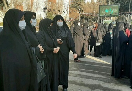 مراسم تشییع شهید گمنام در شهرک شهید رسولی