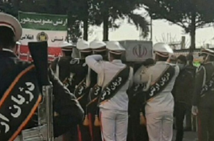 مراسم تشییع شهید گمنام در شهرک شهید رسولی