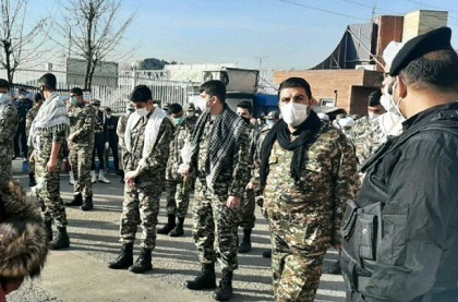 مراسم تشییع شهید گمنام در شهرک شهید رسولی