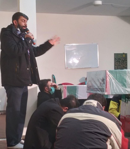 حضور معنوی دو شهید گمنام در صحن مسجد امام رضا (ع)