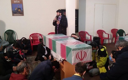 حضور معنوی دو شهید گمنام در صحن مسجد امام رضا (ع)