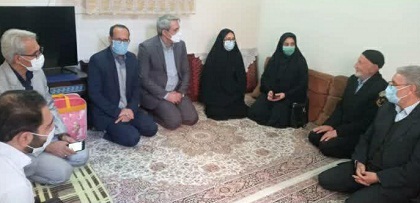 تقدیر از پدر شهید مدافع حرم شهید علی سلطانمرادی