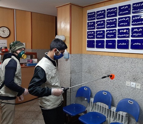اقدامات جهادی بسیجیان ناحیه عمار یاسر در مقابله با کرونا