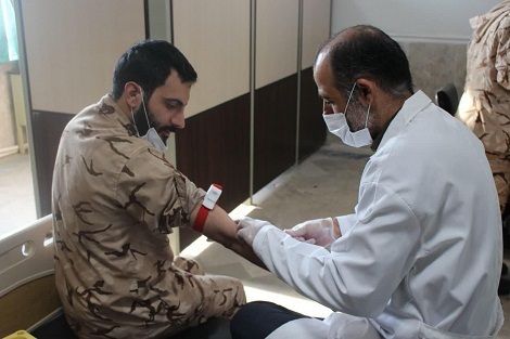 انجام آزمایشات غربالگری کرونا ویروس پایوران در لشکر 27